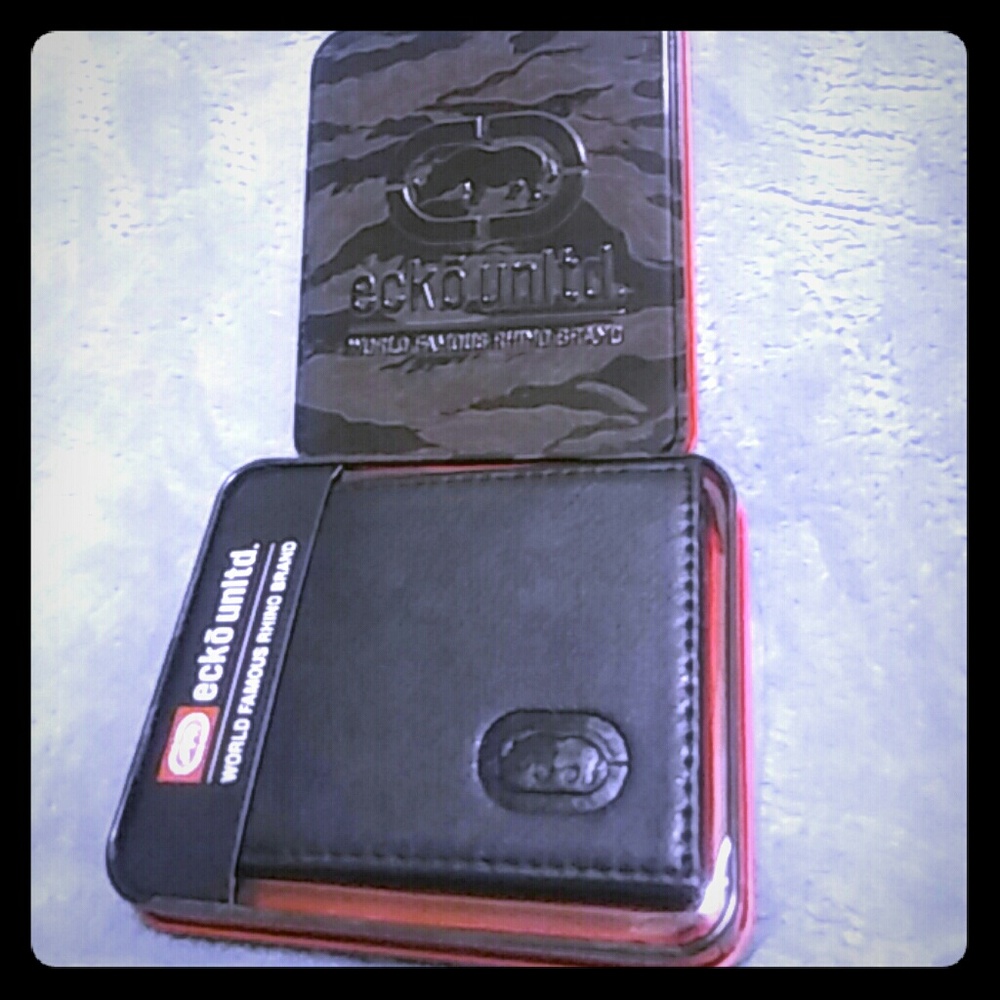 Ecko Unltd. Rhino Men's Bi-fold Wallet Black